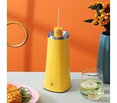 Máquina eléctrica automática para hacer rollos de huevo con cepillo de limpieza, herramienta de cocina multifuncional, huevos para desayuno, caldera para salchichas, máquina para hacer tortillas, microondas, regalo US Plug amarillo