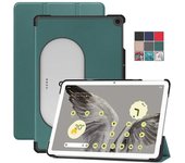 Funda para tableta Google Pixel 2023 de 11 pulgadas, de piel sintética, con soporte plegable triple, carcasa magnética para tableta Google Pixel, funda para niños  Google Pixel Tablet 11 2023 gris