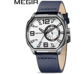 MEGIR 2022 Relojes de negocios para hombres Marca superior Reloj de hombre de lujo con estilo Relojes de cuarzo militares Luminoso azul