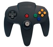 Controlador de juego con cable N64 para Nintendo DS negro