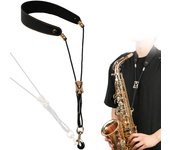 Juego de correas para saxofón Cuello Cuello libre Metal Previene No lesiona Dispersa Reduce Para viento eléctrico Viento Compatible con y Tenor 1, Correa,