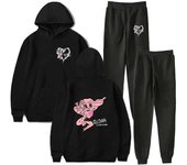 Karol G Conjuntos De Sudaderas Con Capucha Qlona Merch Sudaderas Con Capucha Sudaderas Peso Pluma Tour Sudaderas Con Capucha Doble Pp Jersey S negro
