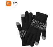 Xiaomi Youpin FO guantes táctiles para pantalla de dedo invierno cálido terciopelo para iphone 11 Pro 6s para pantalla táctil teléfono tableta negro