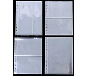 10 Uds. Álbum de fotos de plástico transparente estándar fundas de recambio de carpeta A5 transparente