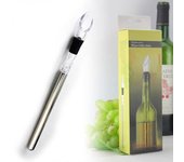 Rafraichisseur vin,Bâton refroidisseur de vin 2 en 1 En acier inoxydable, glacière, glacière, cerveja avec verseur, bière,boisson #A