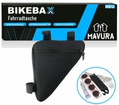 Bolsa para cuadro de bicicleta BIKEBAX, bolsa triangular para bicicleta + kit de reparación de neumáticos