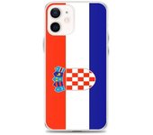 Funda iPhone - Drapeau Croatie - iPhone 12 mini - Souple - Multicolore - Verticale