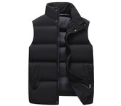 Chaqueta de plumón de algodón, chaleco, abrigo de otoño e invierno para hombre, chaqueta gruesa y extragrande de algodón sin mangas, chaleco cálido para hombre. 8XL