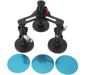 Soporte de montaje con triple ventosa y tornillo de 14 pulgadas, fijación fuerte, universal, para cámara de acción de coche