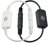Controlador de interruptor de luz con Sensor táctil, regulador de intensidad táctil de ajuste ilimitado, lámpara de tira LED, CC de 12V-24V 4A blanco