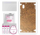 apgo Protective Skin Sticker for the back+sides compatible with Xiaomi Redmi 7A, Full Wrap Film, Foil, Vinyl - Pattern Rusty Copper
