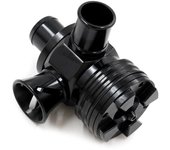 Válvula de descarga de turbinas de motor de turbocompresor de coche, válvula de alivio de presión de escape de aleación de aluminio plata