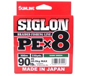 Sunline PE Línea X8 Siglon 300M PE 6 90LB Verde Oscuro (2448) verde oscuro