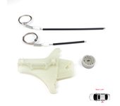Kit de reparación del regulador del elevalunas eléctrico BWR304 para puerta trasera izquierda para VW Jetta Golf MK5 A5 1K R32 GTI Rabbit Plus 5M1 1K4839461