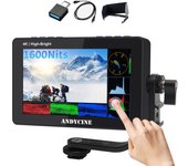 Monitor de campo para cámara DSLR ANDYCINE A6 II de 5,5 pulgadas con control táctil y monitor de video para director con Luts 3D negro
