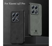 Funda de teléfono para Xiaomi 14T Pro Funda de cuero con imán para teléfono Mi 13T 12T 11T Pro Funda protectora de cámara de silicona suave para Xiaomi 12 X 14 13 Pro For Xiaomi 14T Pro negro
