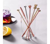 Mezclador de cócteles de acero inoxidable, varillas para mezclar, machacador, cucharón, agitador, varillas para revolver, accesorios de barra