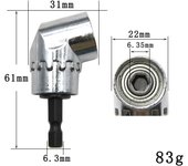 Destornillador giratorio de 105 grados, taladro eléctrico, dispositivo de esquina, eje flexible universal de 300 mm, juego de herramientas de manguito de biela