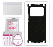 Adhesivo protector de piel apgo para la parte trasera y los laterales compatible con Xiaomi Mi 11 Ultra, película envolvente completa, lámina, vinilo - Pattern Matrix