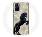 Coque Redmi Note 11 5G Frison Noir Race de cheval