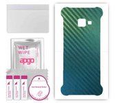 apgo Protective Skin Sticker for the back compatible with Samsung Galaxy Xcover 4, Wrap Film, Foil, Vinyl - Pattern Carbon Chameleon CAKA1