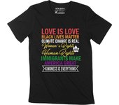 Camiseta ULTRABÁSICA para hombre Black Lives Matter Love is Love Apparel Graphic Tee Gift XS negro