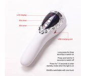 Lámpara de terapia de mano para manicura con pantalla LCD, secador de esmalte de uñas de secado rápido recargable