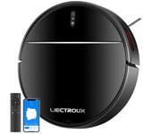 Reformado: Robot aspirador LIECTROUX M7S Pro, navegación por mapas 2D, batería de 4400 mAh, funcionamiento 110 minutos, trapeado en seco y húmedo - Negro M7S Pro negro