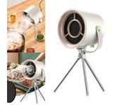Potente campana extractora de escritorio con carga USB, portátil y con filtro desmontable para barbacoas y ollas calientes en interiores. a