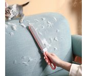 Eliminador de pelusas de ropa, cepillo de rodillo de pelo de Gato reutilizable, cepillos de Limpieza del cabello de mascotas de doble cara, herramienta limpiadora Manual blanco