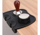 Tapete de silicona para compactador de café expreso, soporte para compactador, tapete de esquina antideslizante, herramientas de apisonamiento para utensilios de café barista M