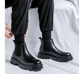 Botas Martin para hombre, estilo urbano, estilo Chelsea, botas cortas, zapatos para hombre, botas casuales para el desierto, botas para hombre 4514-M 38 negro