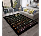 Alfombra de Piano con gráfico de teoría de acordes de guitarra básica musical, alfombra para el hogar, sala de estar, dormitorio, decoración de felpudo para sofá, alfombra antideslizante para niños 40x60cm