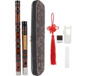Profesional F?Caja de almacenamiento de película y pegamento para flauta de bambú con llave, kit de instrumentos musicales