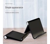 Soporte multifuncional creativo para móvil y tableta con diseño plegable mini box negro
