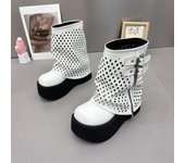 Zapatos de verano Mujer 2024 Tendencia Botas Negras Impermeables para Mujer Botines Cómodos Botas de Moda Impermeables Zapatos Mujer 36 negro