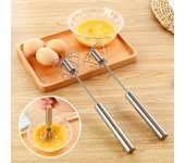 Batidor de huevos semiautomático de cocina de acero inoxidable de 10 pulgadas batidor de leche herramienta de cocina