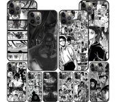Funda de silicona negra Attack On Titan para Apple Iphone 14 11 13 12 Pro Max Xr 7 8 + Se 2020 Xs 6 6s Plus 5 5s iPhone 6Plus(6sPlus)