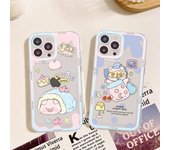 Funda de teléfono con diseño de cerdo de dibujos animados para iPhone 13, 14 Pro Max, XS, XR, 12, 11 Pro, 13 Mini, 6, 7, 8 Plus, suave y transparente. iphone13mini