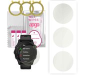 3 protectores de pantalla mate de hidrogel apgo para Garmin Forerunner 255 Music, película de hidrogel, TPU flexible y suave con capa de posicionamiento de fácil instalación