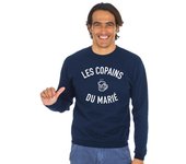 Sudadera de Hombre - LOS AMIGOS DEL NOVIO 2 XS azul marino
