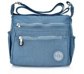 Bolsos de mensajero de nailon para mujer, bolsos pequeños, bolsos de hombro, bolsos cruzados para mujer, bolsos de mano de alta calidad, bolsos de playa azul oscuro