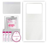 apgo Protective Skin Sticker for the back compatible with Realme Narzo 50I Prime, Wrap Film, Foil, Vinyl - Pattern Matte Transparent