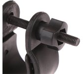 Soporte para muletas con rotación de 360 grados, soporte para bastón para silla de ruedas, soporte para bastón para conducir, soporte médico con tubo de 2,5 a 3,1 cm