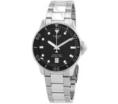 Tissot Reloj de buceo T-Sport Seastar 1000 de cuarzo con esfera negra y acero inoxidable T120.410.11.051.00 300M para hombre negro