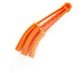 1 pieza de cepillos extraíbles, herramienta, limpiador de ventilador, plumero, ventana, cepillo de limpieza de microfibra, Clip de plástico