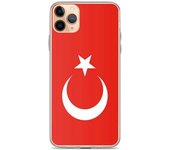 Funda iPhone - Multicolore - Drapeau Turquie - Souple - Compatible iPhone 11 Pro Max - Vertical