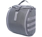 Bolsa de almacenamiento para casco táctico, bolsa de transporte de almacenamiento Molle impermeable multifuncional para deporte gris