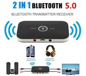 Receptor y transmisor de Audio Bluetooth 5,0 actualizado, RCA, conector auxiliar de 3,5mm, Dongle USB, adaptador inalámbrico de música para coche, PC, TV, auriculares