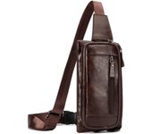HUMERPAUL famosa marca de moda para hombres, riñoneras de cuero genuino, organizador, bolsa de pecho de viaje, cinturón de cintura necesario, riñonera pequeña para teléfono móvil negro